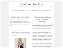Tablet Screenshot of goodcowbadcow.com